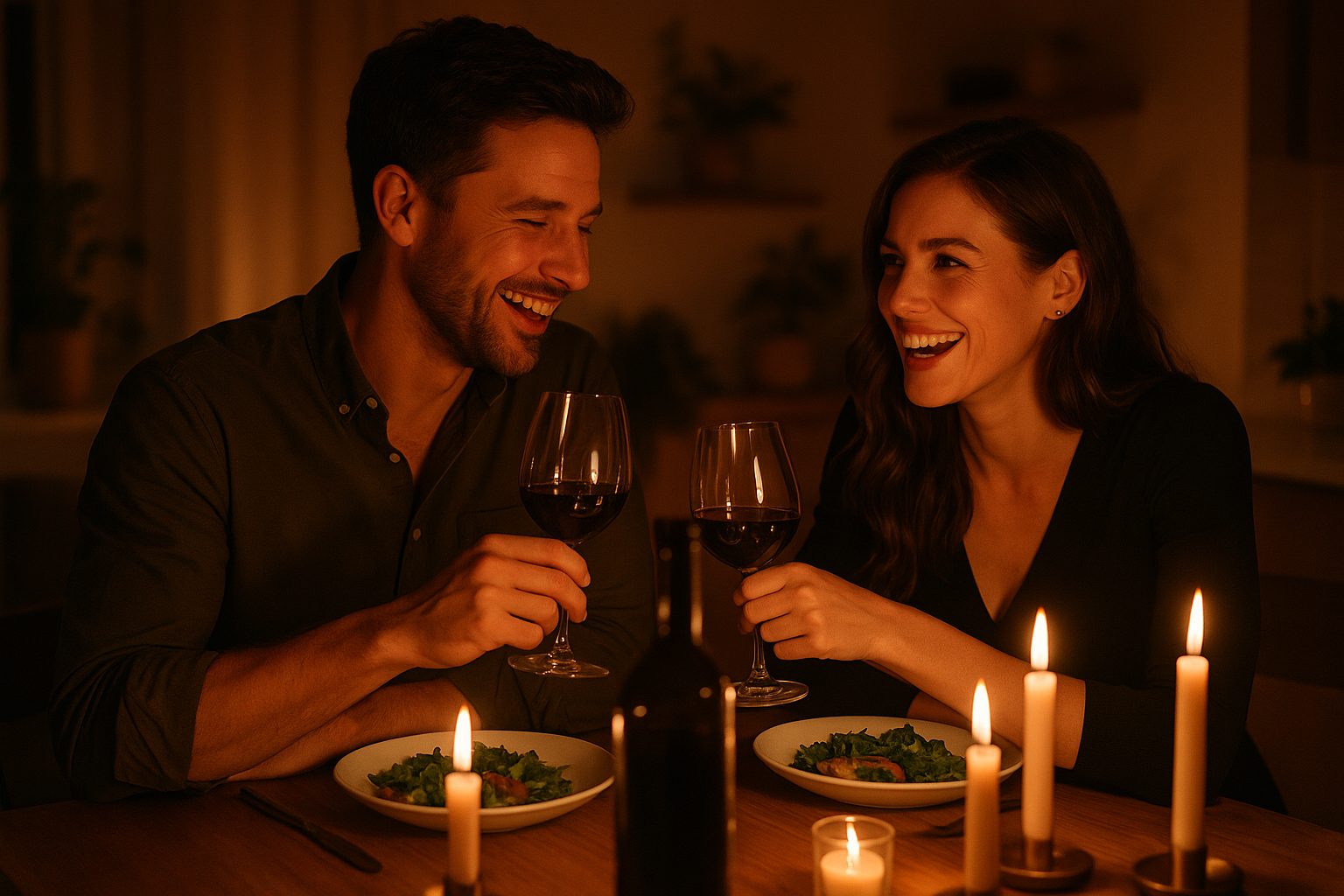 Romantic dinner with perfect ambiance